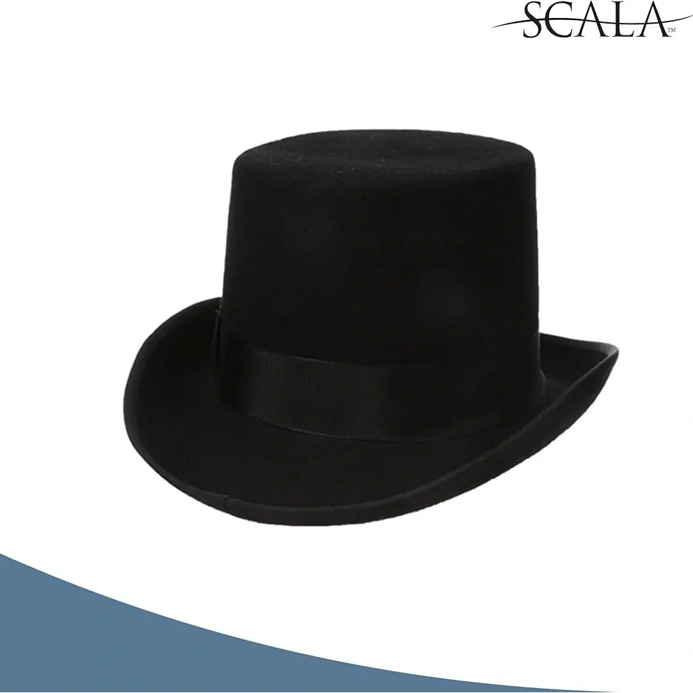 Scala Men's Wool Felt Topper Hat.  Size M.  New with tag.